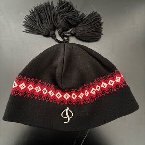 Polo by Ralph Lauren, Vintage, Black and Red Knit Hat